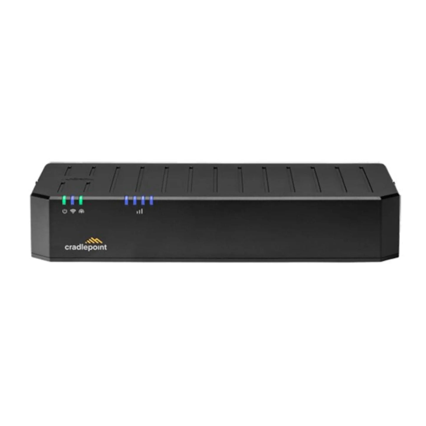 Up view of the Ericsson Cradlepoint E3000-5G showcasing its robust design for hybrid WAN solutions.