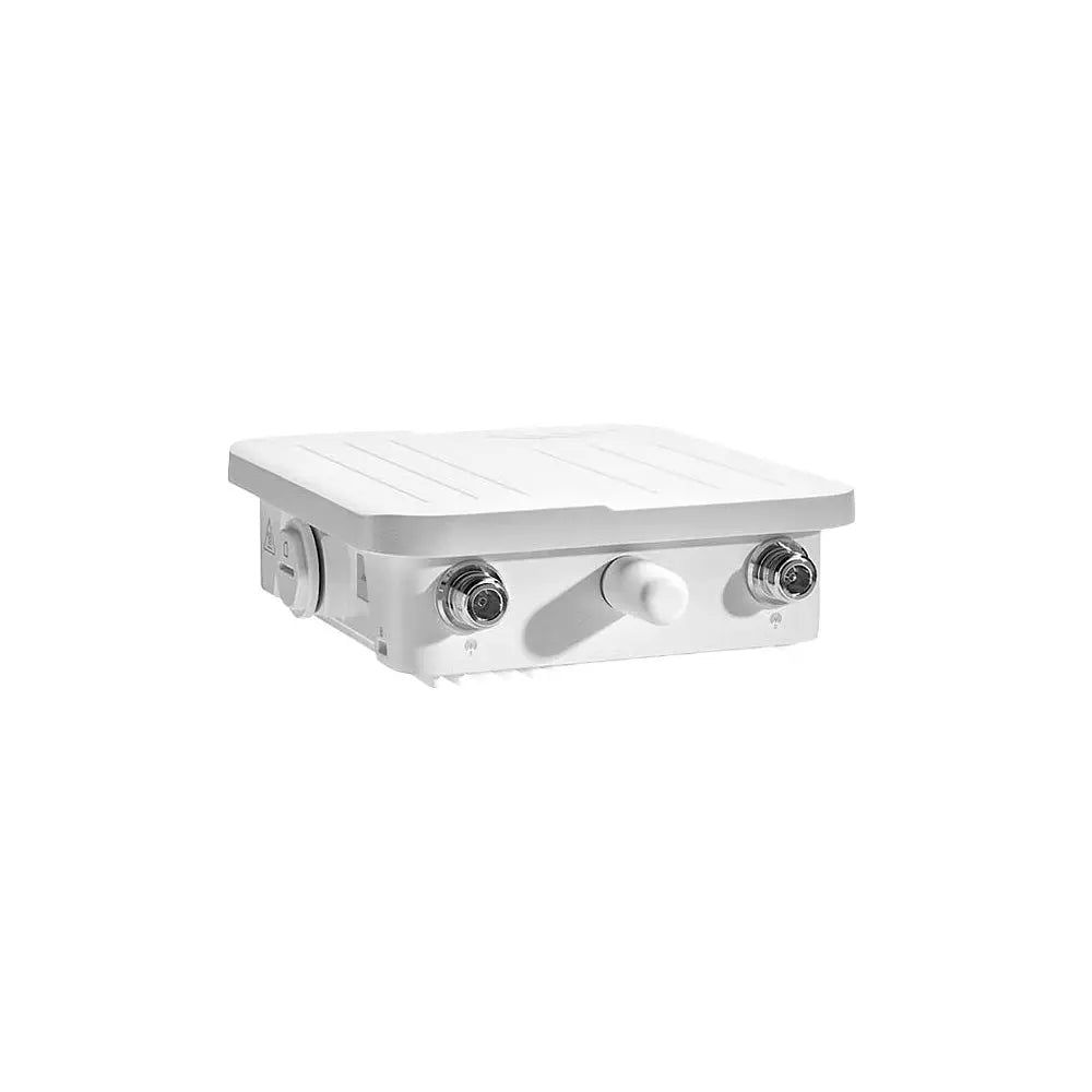 Side view of the Ericsson Cradlepoint W1855 outdoor adapter showcasing its robust design for 5G connectivity.