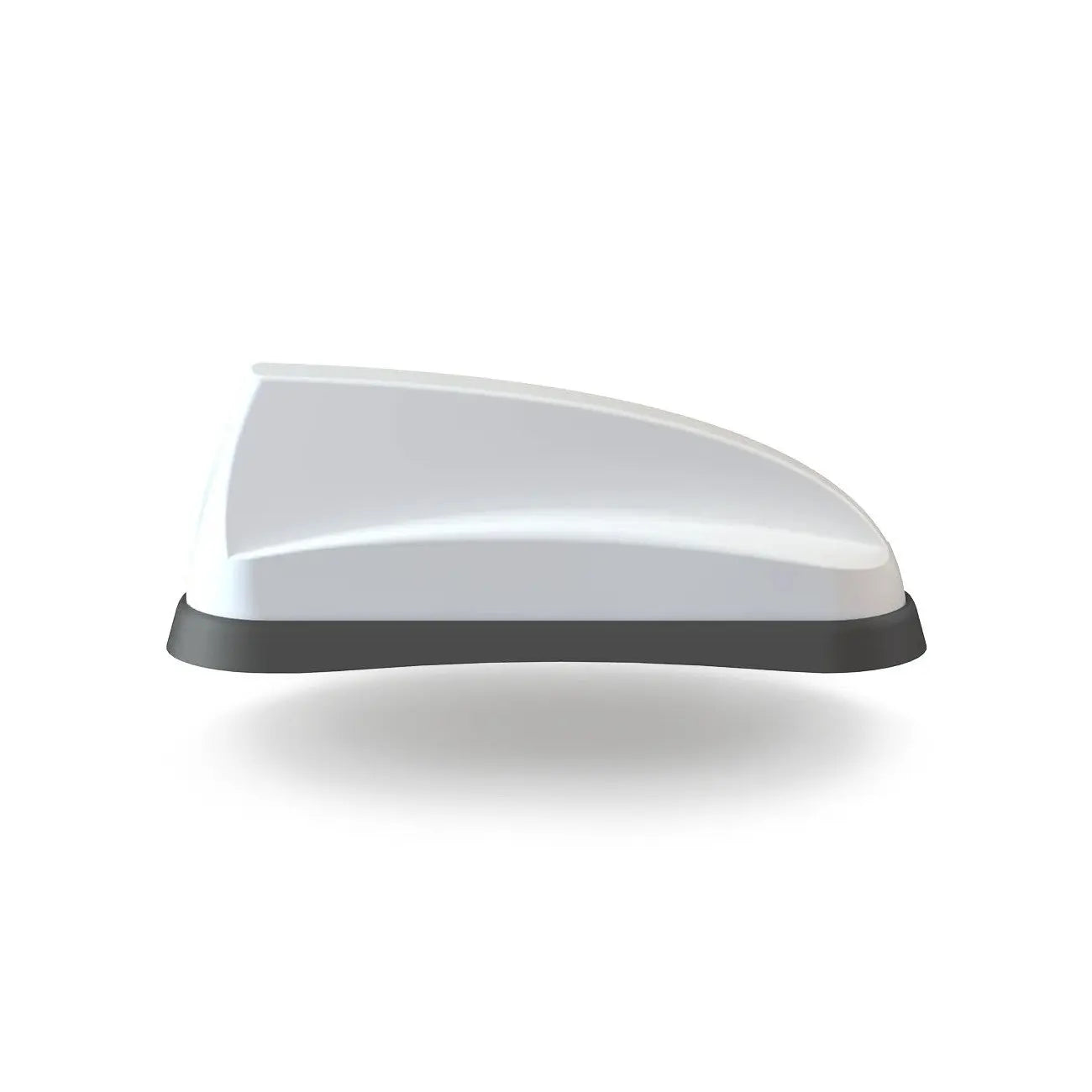 MiMo 5 in 1 Sharkee 5G Antenna in white – Compact OEM style shark fin housing with 2x2 MiMo for 5G/4G/3G/2G and active GPS functionality.