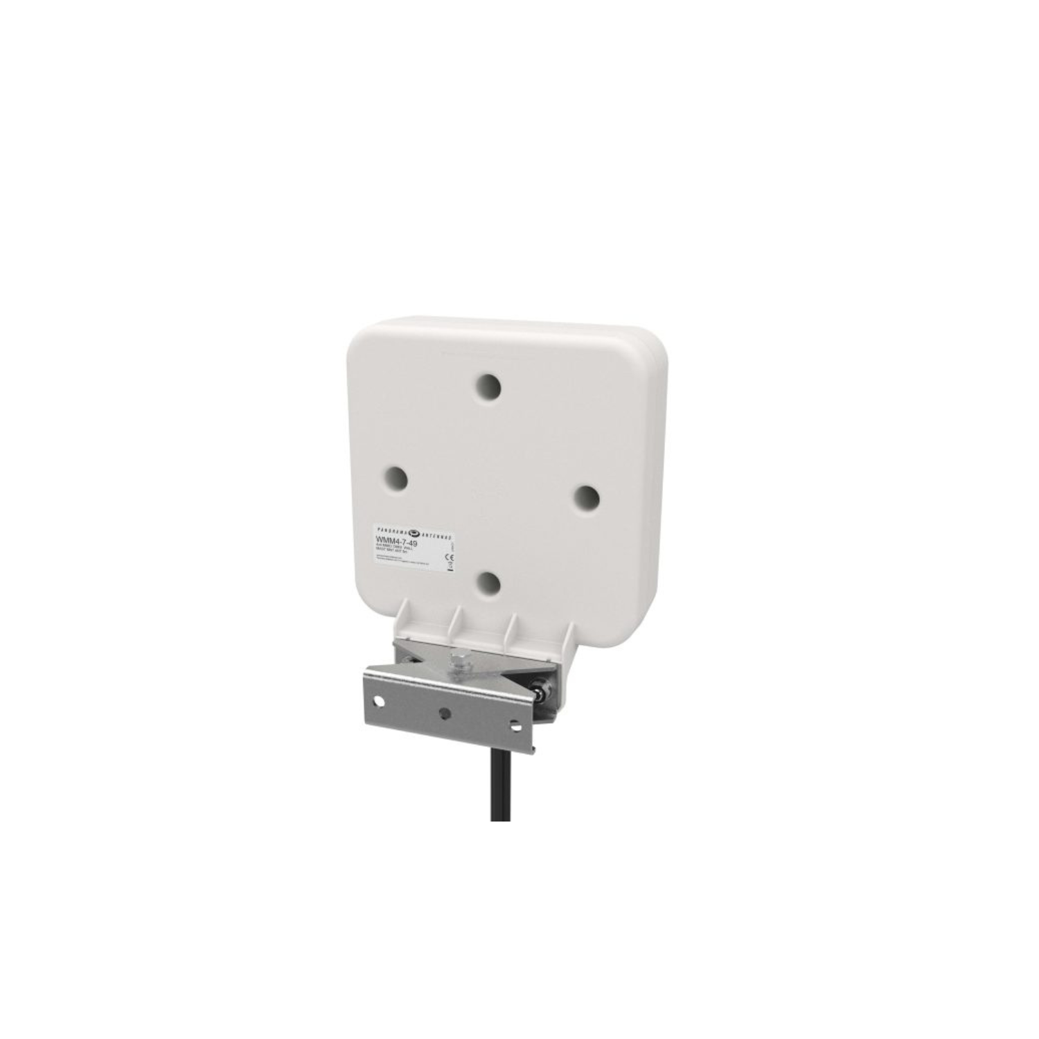 Back view of the 4x4 MiMo Wall/Mast Mount Antenna with protection, showcasing mounting options and connectors.