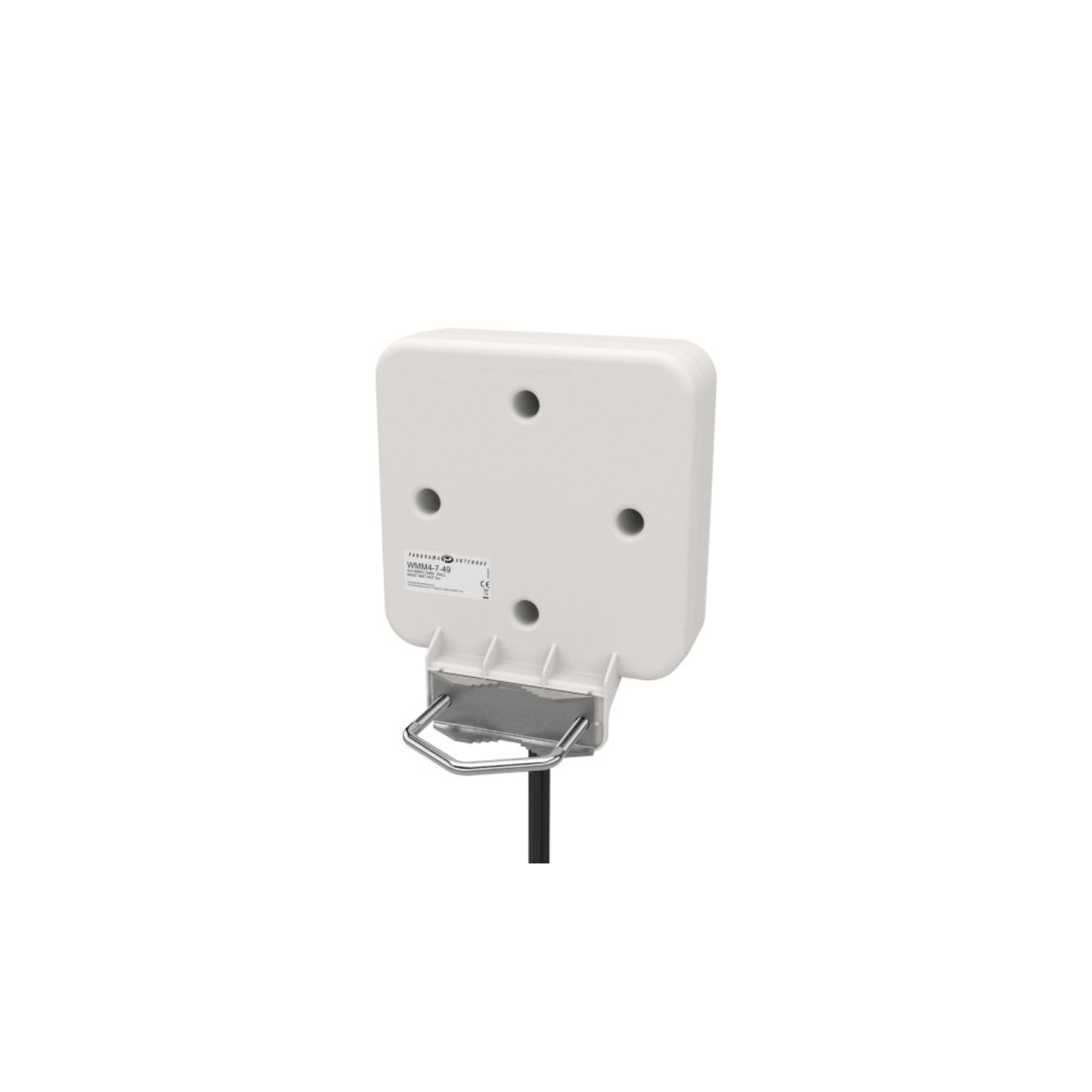 Back view of the WMM4-7-49 Wall/Mast Mount Antenna showcasing its compact design and multiple broadband elements.