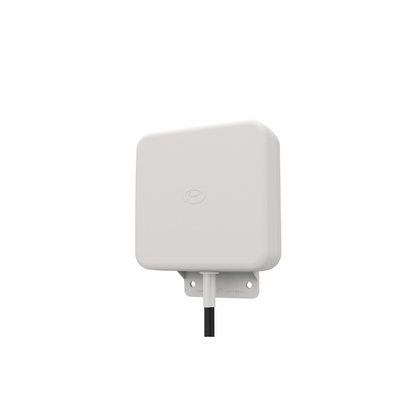 Front side view of the 4x4 MiMo Wall/Mast Mount Antenna, showcasing mounting options and connectors.