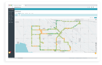 NetCloud GeoView coverage map used to monitor PNK deployments