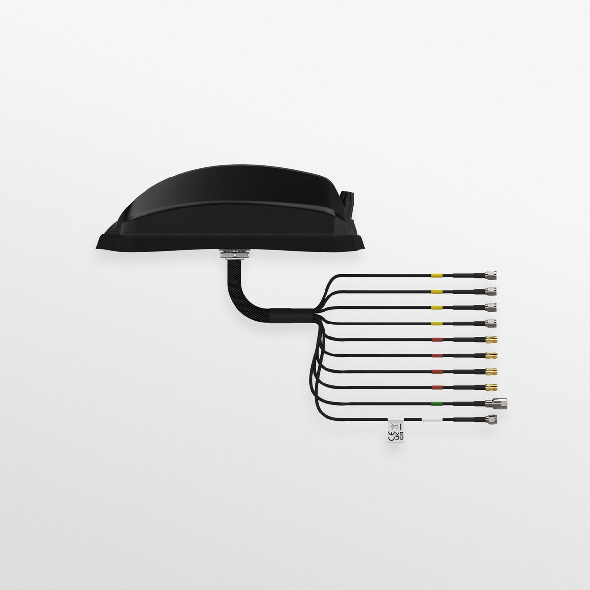 Panorama GPSD4-6-60 Dual Sharkee antenna, black, side view
