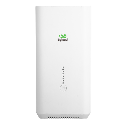 InHand CPE02 indoor 5G router, white tower design, front view