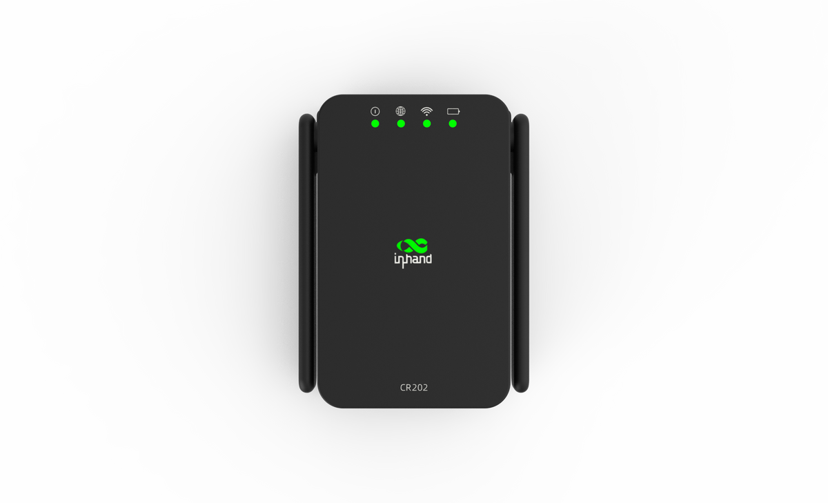 InHand CR202-Lite portable LTE router, front view