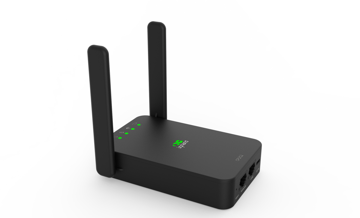 InHand CR202-Lite portable LTE router, alternate angle