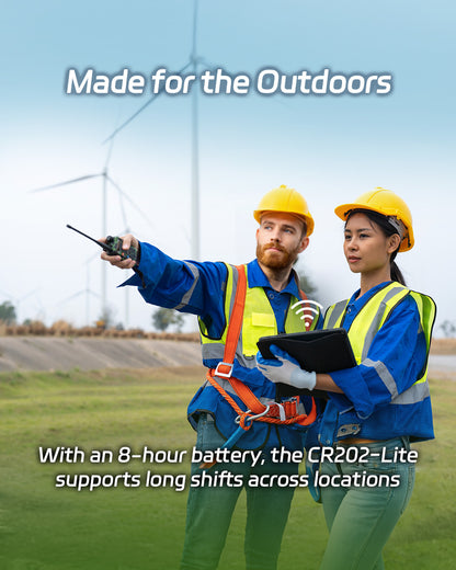 InHand CR202-Lite portable LTE router for outdoor field workers, 8-hour battery