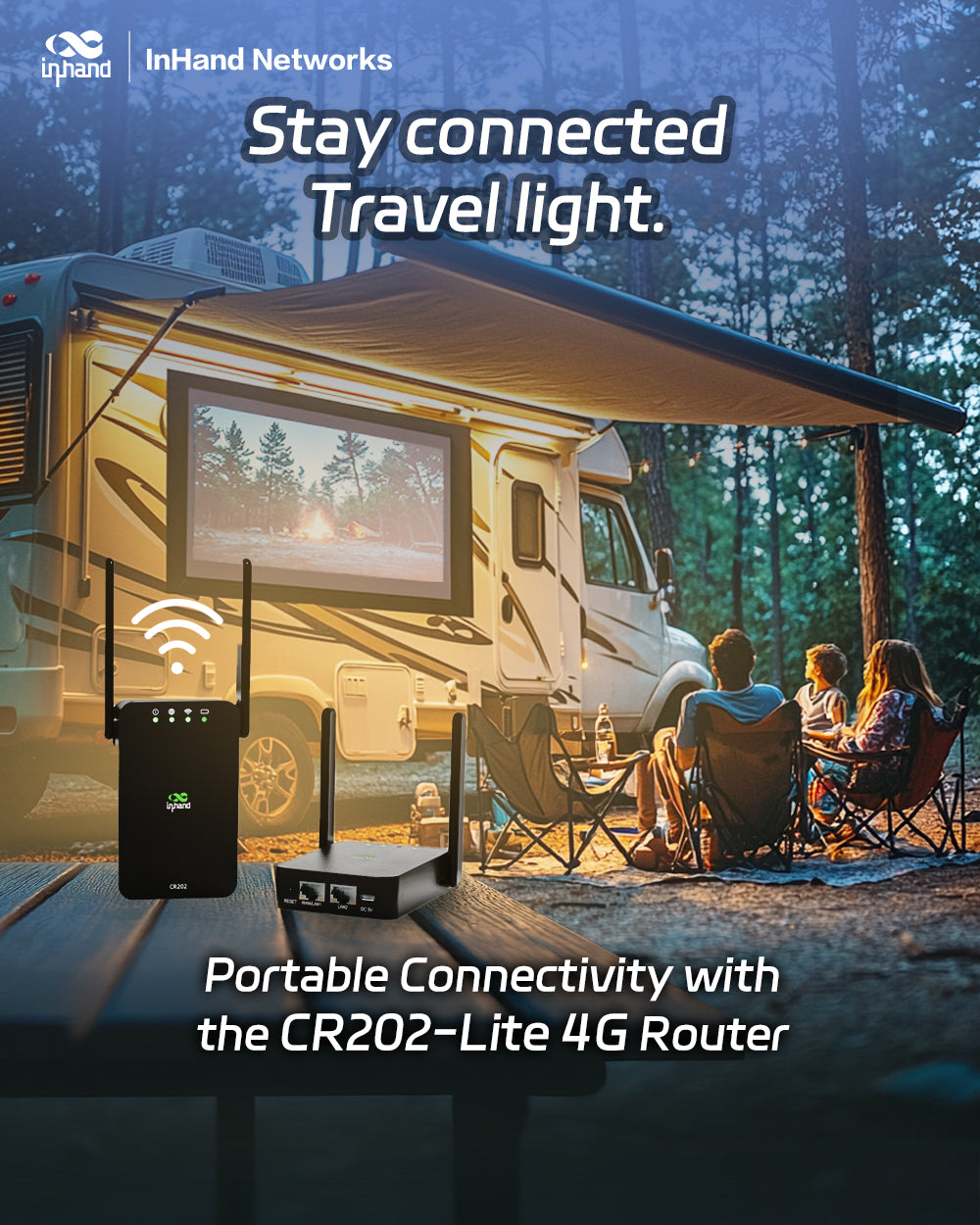 InHand CR202-Lite portable connectivity for RV travel