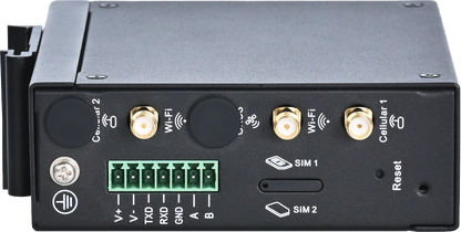 InHand IR315 industrial LTE router, side view