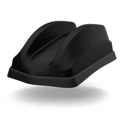 MiMo Dual Sharkee 5G Antenna in black – Advanced sharkfin style housing with 4x4 MiMo for 4G/5G and up to 6x6 MiMo dual-band WiFi.