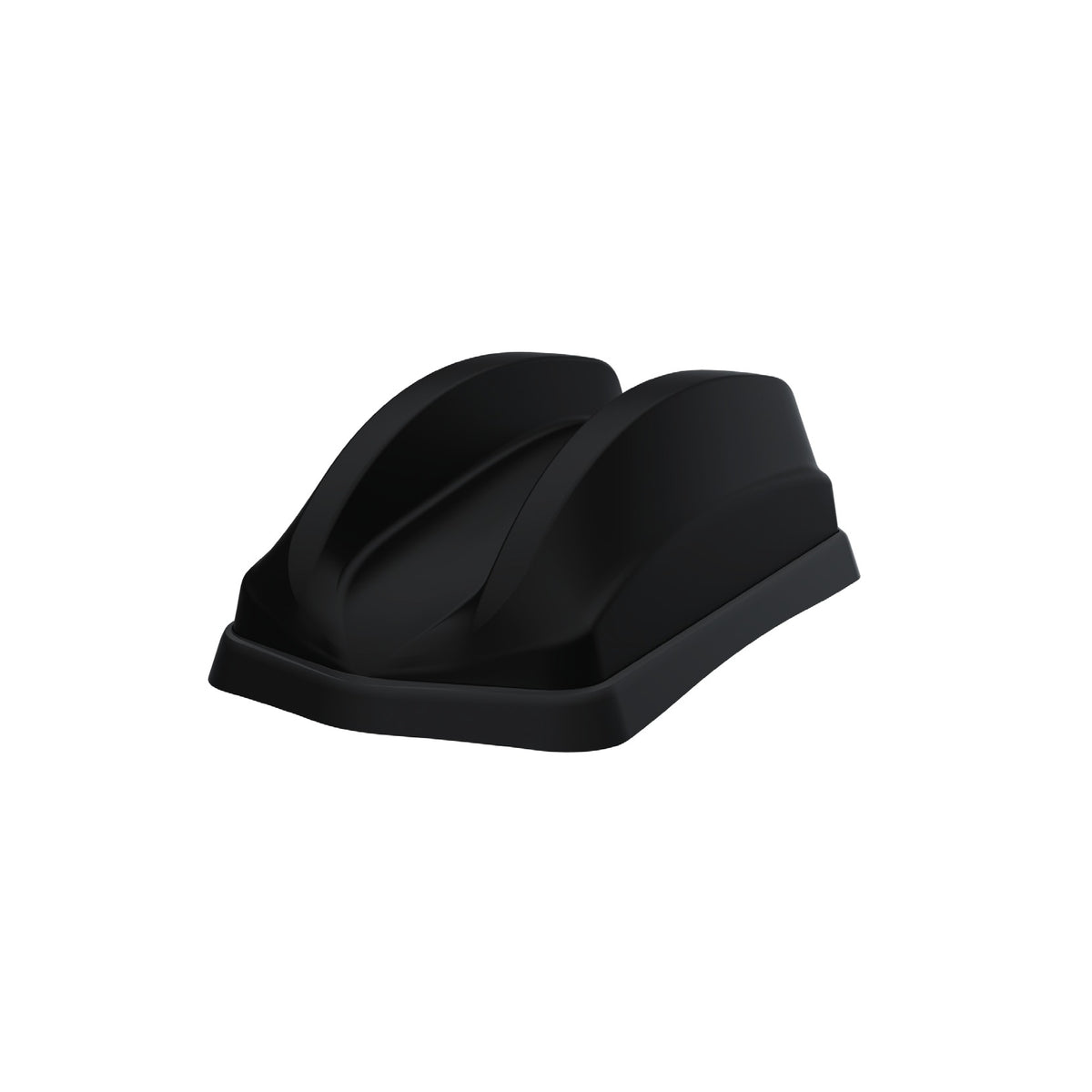Panorama GPSD4-6-60-D dual sharkfin 4x4 MIMO 4G/5G, Wi-Fi and GPS antenna, angled view