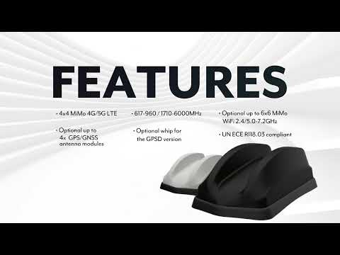 Panorama GP-IN2679 8:1 Antenna Kit with 4x4 MIMO 4G/5G, 3x3 MIMO WiFi & GPS Overview